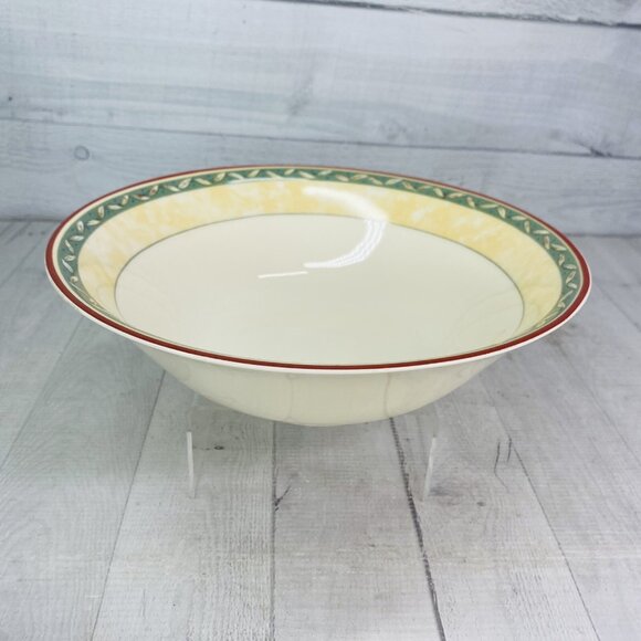 PTS international Interiors PROVENCE Fruit Leaves Porcelain Round Serving Bowl - Picture 3 of 16